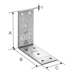 Złącze kątowe perforowane ABB40390 - Simpson Strong-Tie