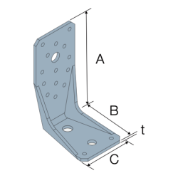 Kątownik do betonu wzmocniony AKRX3 - Simpson Strong-Tie