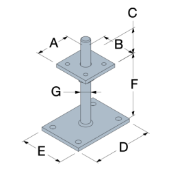 Podstawa słupa regulowana PPB - Simpson Strong-Tie