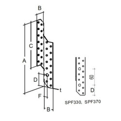 Złącze krokwiowo płatwiowe A4 SPF-S - Simpson Strong-Tie