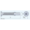 BSB - blachowkręt samowiercący z frezami bocznymi, łeb stożkowy, gniazdo PH lub TX BSB - arvex