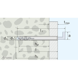 ARS HK - dybel ramowo - elewacyjny do murów pełnych z hakiem kątowym ARS HK - arvex