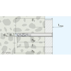 ART - dybel ramowo - elewacyjny do murów pełnych, torx ART - arvex